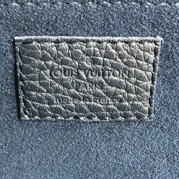 LOUIS VUITTON M68235 LV logo Pochette Jules GM Pouch Clutch bag Navy/Black - Picture 12 of 14